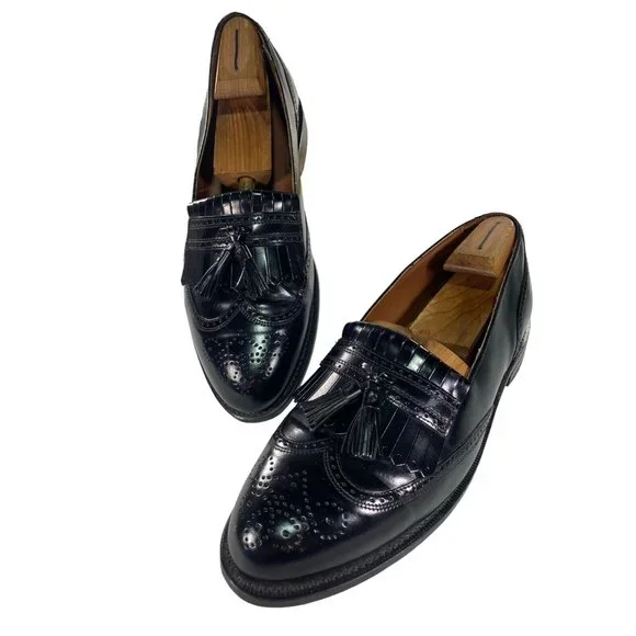 Bostonian Shoes | Bostonian Classics Mens Size 11.5 D Dress Black Leather Slip On Loafers Shoes | Color: Black | Size: 11.5 | Hodgepodgelist's Closet
